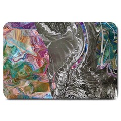 Wing On Abstract Delta Large Doormat by kaleidomarblingart