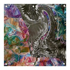 Wing On Abstract Delta Banner And Sign 3  X 3  by kaleidomarblingart