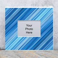 Ambience In Blue White Wall Photo Frame 5  X 7  by bruzer