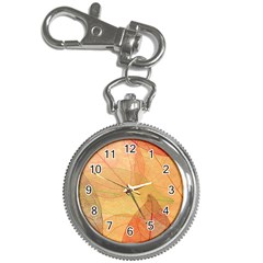 Leaves Patterns Colorful Leaf Pattern Key Chain Watches