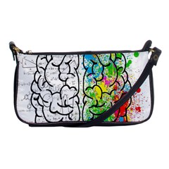 Brain Mind Psychology Idea Drawing Short Overalls Shoulder Clutch Bag