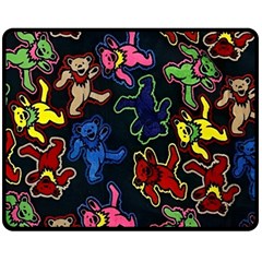 Dead Head Deadhead Grateful Dead Fleece Blanket (medium) by Cemarart