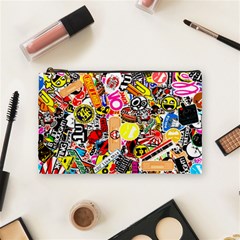 Sticker Bomb, Art, Cartoon, Dope Cosmetic Bag (medium)