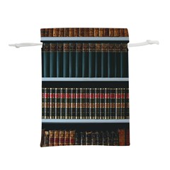 Books Bookshelf Library Education Lightweight Drawstring Pouch (m)