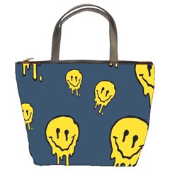 Aesthetic, Blue, Mr, Patterns, Yellow, Tumblr, Hello, Dark Bucket Bag by nateshop