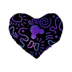 Multicolor Disney , Corazones, Mouse Standard 16  Premium Heart Shape Cushions