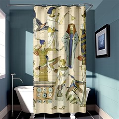 Egyptian Paper Woman Dress Design Shower Curtain 36  X 72  (stall)  by Proyonanggan