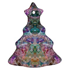 Spring Arabesque Christmas Tree Ornament (two Sides) by kaleidomarblingart