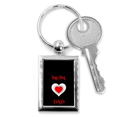 Mom And Dad, Father, Feeling, I Love You, Love Key Chain (rectangle) by nateshop