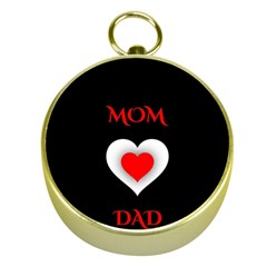 Mom And Dad, Father, Feeling, I Love You, Love Gold Compasses by nateshop