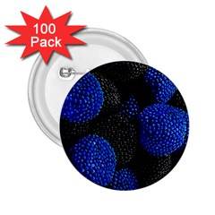 Berry, One,berry Blue Black 2 25  Buttons (100 Pack)  by nateshop