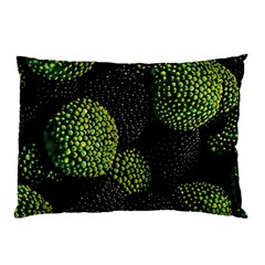 Berry,note, Green, Raspberries Pillow Case (two Sides) by nateshop