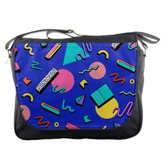 Geometric Shapes Material Design, Lollipop, Lines Messenger Bag by nateshop