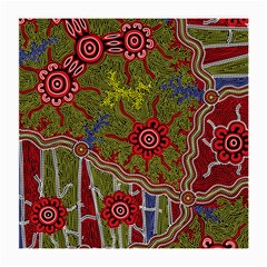 Authentic Aboriginal Art - Connections Medium Glasses Cloth by hogartharts