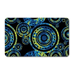Authentic Aboriginal Art - Circles (paisley Art) Magnet (rectangular) by hogartharts