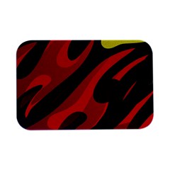 Abstract Fire Flames Grunge Art, Creative Open Lid Metal Box (silver)  