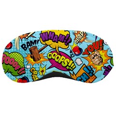 Graffiti Word Seamless Pattern Sleep Mask by Bedest