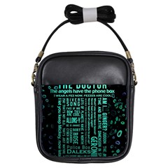 Tardis Doctor Who Technology Number Communication Girls Sling Bag