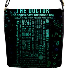 Tardis Doctor Who Technology Number Communication Flap Closure Messenger Bag (s) by Cemarart