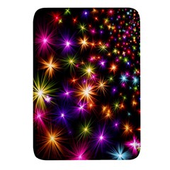 Star Colorful Christmas Xmas Abstract Rectangular Glass Fridge Magnet (4 Pack) by Cemarart