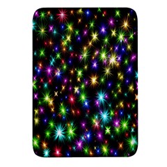 Star Colorful Christmas Abstract Rectangular Glass Fridge Magnet (4 Pack) by Cemarart