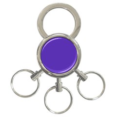 Ultra Violet Purple 3-ring Key Chain