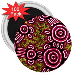 Authentic Aboriginal Art - You Belong 3  Magnets (100 Pack)
