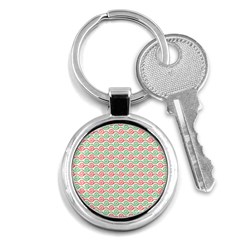 Mosaic Hexagon Honeycomb Key Chain (round)