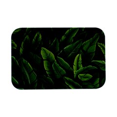 Green Leaves Open Lid Metal Box (silver)   by goljakoff