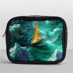 Valley Night Mountains Mini Toiletries Bag (one Side) by Cemarart