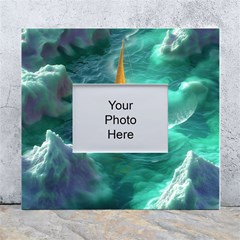 Dolphins Sea Ocean White Wall Photo Frame 5  X 7  by Cemarart