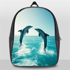 Dolphin Sea Ocean School Bag (large)