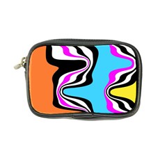 Liquid Warp Background Orange Blue Coin Purse