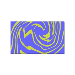 Blue Green Abstract Sticker (rectangular)