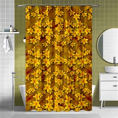 Blooming Flowers Of Lotus Paradise Shower Curtain 48  X 72  (small)  by pepitasart