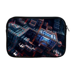 Fractal Cube 3d Art Nightmare Abstract Apple Macbook Pro 17  Zipper Case by Cemarart