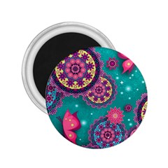 Floral Pattern Abstract Colorful Flow Oriental Spring Summer 2 25  Magnets by Cemarart