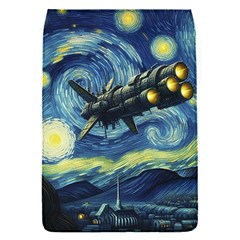 Spaceship Starry Night Van Gogh Painting Removable Flap Cover (s) by Maspions