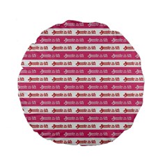 Breathe In Life, Breathe Out Love Text Motif Pattern Standard 15  Premium Flano Round Cushions