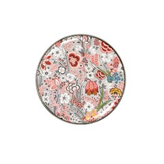 Vintage Floral Flower Art Nature Blooming Blossom Botanical Botany Pattern Hat Clip Ball Marker (10 Pack) by Maspions