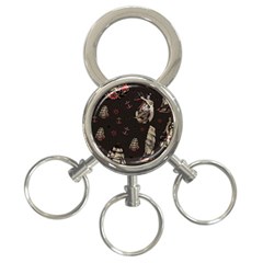 Vintage Tattoos Nautical 3-ring Key Chain by Apen