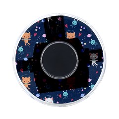 Cute Astronaut Cat With Star Galaxy Elements Seamless Pattern On-the-go Memory Card Reader by Apen