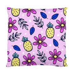 Flowers Petals Pineapples Fruit Standard Cushion Case (one Side) by Maspions