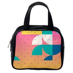 Abstract Geometric Bauhaus Polka Dots Retro Memphis Art Classic Handbag (one Side) by Maspions