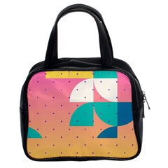 Abstract Geometric Bauhaus Polka Dots Retro Memphis Art Classic Handbag (two Sides) by Maspions