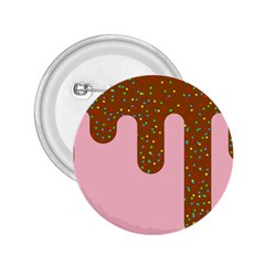 Ice Cream Dessert Food Cake Chocolate Sprinkles Sweet Colorful Drip Sauce Cute 2 25  Buttons by Maspions