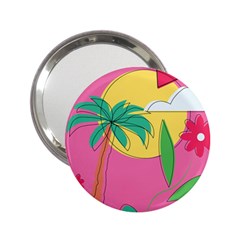 Ocean Watermelon Vibes Summer Surfing Sea Fruits Organic Fresh Beach Nature 2 25  Handbag Mirrors by Maspions