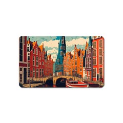 London England Bridge Europe Buildings Architecture Vintage Retro Town City Magnet (name Card)