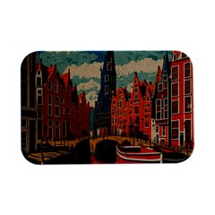 London England Bridge Europe Buildings Architecture Vintage Retro Town City Open Lid Metal Box (silver)   by Maspions