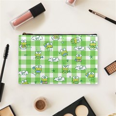 Frog Cartoon Pattern Cloud Animal Cute Seamless Cosmetic Bag (medium) by Bedest